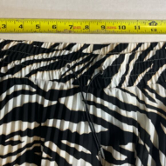 Express High Waisted Pleated Maxi Skirt Tiger Print L - Picture 6 of 10